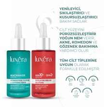 Luxera Paris , Temizleyici, & Leke , Siyah Nokta & Komedon , Cilt Kusursuzlaştırıcı Vegan Bakım Seti (Aha+Bha Kırmızı Peeling Serum + Niacinamide Serum)