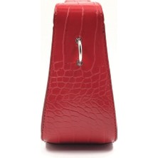 Melen Shoes Bellastack Kırmızı Kroko El ve Omuz Çantası
