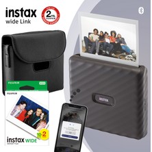 Instax Wide Link Gri Akıllı Yazıcı ve Çantalı Hediye Seti 4