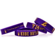 Purple Jam Kobe Bryant Portreli Mamba Lakers Basketbol Bileklik