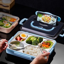 Maryun Öğle Yemeği Bento Kutusu 304 Paslanmaz Çelik Yemek Tabağı Öğrenci Kafeteryası Isıtmalı Öğle Yemeği Kutusu Taşınabilir Fast Food Isı Yalıtımlı Öğle Yemeği Kutusu (Yurt Dışından)