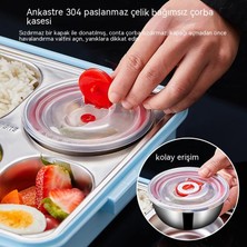 Maryun Öğle Yemeği Bento Kutusu 304 Paslanmaz Çelik Yemek Tabağı Öğrenci Kafeteryası Isıtmalı Öğle Yemeği Kutusu Taşınabilir Fast Food Isı Yalıtımlı Öğle Yemeği Kutusu (Yurt Dışından)