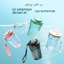 Maryun Kahve Fincanı Çocuk Su Bardağı Taşınabilir Öğrenci Açık Spor Plastik Bardak Yüksek Değerli Yaz Damla Geçirmez Hediye (Yurt Dışından)