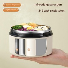 Maryun 304 Paslanmaz Çelik Yalıtım Yemek Kabı Yalıtım Çantası ile Mikrodalga Fırın Isıtma Yemek Kabı Katmanlı Yemek Kabı Paket Servisi Olan Restoran Yemek Kabı (Yurt Dışından)