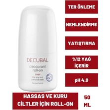 Decubal Koltuk Altı Terleme Önleyici Kuru Ve Hassas Ciltler Için Deodorant Roll-on 50 ml