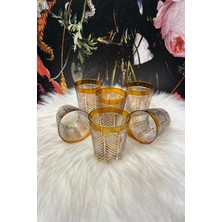 Lemm Home Palm Amber 6'lı Bardak Seti