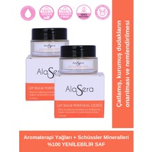 AlaSera Schüssler Mineralli Lipbalm Portakal Çiçeği Özlü Onarıcı Bakım Kremi 2'li Paket