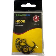 Powerex G-Carp Super Sazan Iğnesi 10'lu Paket - Boili Iğnesi Delikli Iğne