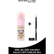 Maybelline New York Super Instant Perfector Glow 4 Etki 1 Arada Fondöten- 00 Fair Light Mini Tattoo Liner Hediyeli