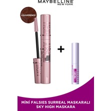 Maybelline New York Lash Sensational Sky High Kahverengi Maskara Mini Falsies Surreal Maskara Hediyeli