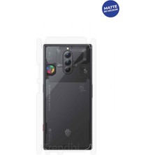 Zte Nubia Red Magic 8s Pro Plus Mat Arka ve Yan Kaplama Koruyucu Hd Film