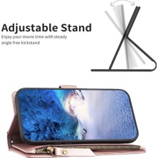 Lr Joyful Xiaomi Redmi 9 Anti Dust Pu Deri Deri Cüzdan Fermuarlı Cep Telefon Kılıfı Stand Telefon Kapağı (Yurt Dışından)