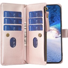 Lr Joyful Xiaomi Redmi 9 Anti Dust Pu Deri Deri Cüzdan Fermuarlı Cep Telefon Kılıfı Stand Telefon Kapağı (Yurt Dışından)