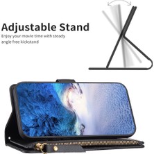 Lr Joyful Xiaomi 13 Pro 5g Fermuarı Cep Düz Renkli Cüzdan Kılıfı Pu Deri Telefon Stand Kapağı (Yurt Dışından)