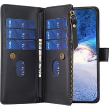 Lr Joyful Xiaomi 13 Pro 5g Fermuarı Cep Düz Renkli Cüzdan Kılıfı Pu Deri Telefon Stand Kapağı (Yurt Dışından)