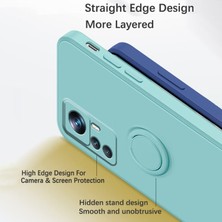 Lr Joyful Xiaomi 12T 5g / Redmi K50 Ultra 5g Yüzük Kickstand Sıvı Silikon Telefon Kılıfı Kray ile Cep Telefonu Kapağı (Yurt Dışından)