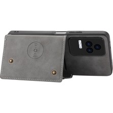 Lr Joyful Xiaomi Redmi K40S 5g/poco F4 5g Kart Tutucu Kickstand Pu Deri Kaplamalı Tpu Anti-Fall Telefon Kapağı (Yurt Dışından)