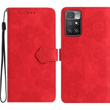 Lr Joyful Xiaomi Redmi Note 11 4g (Mediatek)/10 4g (2021)/10 2022 4g/10 Prime Çiçekler Baskılı Stand Cüzdan Kılıf Deri Telefon Kabuğu (Yurt Dışından)