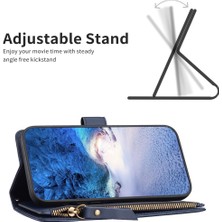 Lr Joyful Xiaomi Redmi 9 Anti Dust Pu Deri Deri Cüzdan Fermuarlı Cep Telefon Kılıfı Stand Telefon Kapağı (Yurt Dışından)