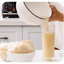 Feza Bagg Store Organik Çember Süzme Bezi Yıkanabilir Keten Bez Natural ( 2 Ebat 2 Adet )