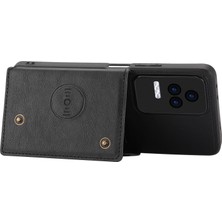 Lr Joyful Xiaomi Redmi K40S 5g/poco F4 5g Kart Tutucu Kickstand Pu Deri Kaplamalı Tpu Anti-Fall Telefon Kapağı (Yurt Dışından)