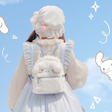 Manjia Cinnamoroll Cute Jk Sırt Çantası Peluş Lolita Sırt Çantası (Yurt Dışından)