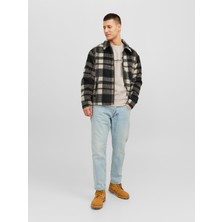 Jack & Jones Jorvesterbro Sweat Crew Neck Noos Erkek Bej Sweatshirt 12241694-Moonb