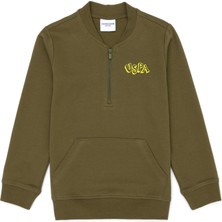 U.S. Polo Assn. Erkek Çocuk Haki Sweatshirt 50274242-VR027