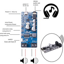 Dizüstü Bilgisayarı Için Bluetooth 5.0 Amplifikatör Dijital 2X5W Kablosuz Çift Kanal (Yurt Dışından)