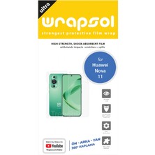 Wrapsol Huawei Nova 11 Full Kaplama 360 Derece Ön Arka ve Yanlar Tam Kaplayan Poliüretan Film