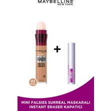 Maybelline New York Instant Anti Age Eraser Kapatıcı + 02 Nude Mini Falsies Surreal Maskara