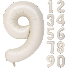 Bkmc Yaş 74 cm Krem Yaş Folyo Balonu