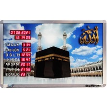 Camimarket Ezan Okuyan Saat Kabe Baskılı