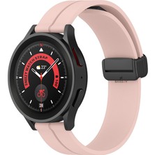 Sneezy Samsung Galaxy Watch 5 Pro R-920 20MM Uyumlu 20MM Coastal Manyetik Tokalı Silikon Kordon