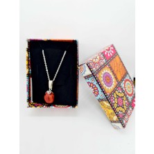 Gümüştel El Sanatları Doğal Andız Ağacı Kolye