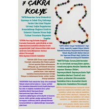 Gümüştel El Sanatları Doğal Taş 7 Çakra Tasarım Kolye Akik Sitrin Kaplan Gözü Aventurin Lapis Ametist Kuvars 6mm