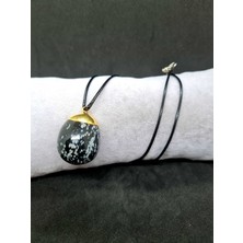 Gümüştel El Sanatları Obsidyen Taşı Doğal Taş Kolye