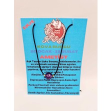 Gümüştel El Sanatları Kova Burcu Ametist Taşı Doğal Taş Kolye