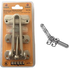 Ahtapot Beşel Kapı Emniyet Kelepçesi Saten BA130ST (1 Adet)