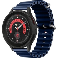 Sneezy Samsung Galaxy Watch Active Active 2 44MM-40MM Uyumlu 20MM Seaflex Ocean Silikon Kordon