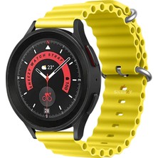 Sneezy Samsung Galaxy Watch 5 Pro R-920 Uyumlu 20MM Seaflex Ocean Silikon Kordon