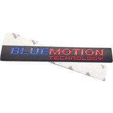 İdeal Aksesuar Bluemotion Bagaj Yazısı Siyah 1. Kalite Tasarım Arma Bluemotion Technology Logo Metal Car Akseusar