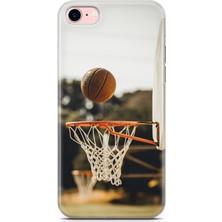 Uvilda Apple iPhone 8 Kılıf Uv Baskılı Abxbi 9 Arka Kapak Basket Top