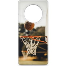 Uvilda Huawei Mate 40 Pro Kılıf Uv Baskılı Abxbi 9 Desenli Basket Top