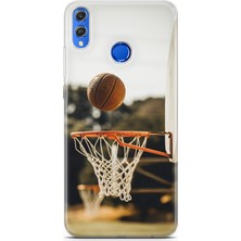 Uvilda Honor 8x Kılıf Uv Baskılı Abxbi 9 Kapak Basket Top