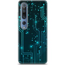 Uvilda Xiaomi Mi 10 Pro Kılıf Uv Baskılı Abxbi 7 Arka Kapak Devreler Tron