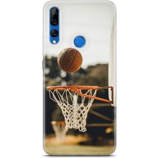 Uvilda Huawei Y9 Prime 2019 Kılıf Uv Baskılı Abxbi 9 Telefon Kabı Basket Top