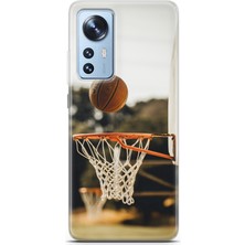 Uvilda Xiaomi 12 Kılıf Uv Baskılı Abxbi 9 Silikon Basket Top