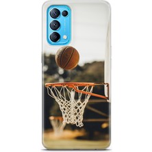 Uvilda Oppo Reno5 Pro Kılıf Uv Baskılı Abxbi 9 Desenli Basket Top