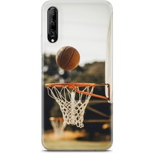 Uvilda Huawei Y9S Kılıf Uv Baskılı Abxbi 9 Telefon Kabı Basket Top